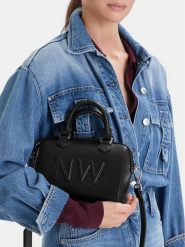 Nine West Torebka EO-Lira II-LX20085 Czarny. Czarne torebki klasyczne damskie Nine West, bez wzorów, z materiału, bez dodatków. Za 269.99 zł.