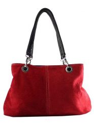 ORE10 Skórzana torebka w kolorze czerwonym - 32 x 20 x 14 cm rozmiar: onesize. Czerwone torebki klasyczne damskie ORE10, bez wzorów, z materiału, bez dodatków. Za 118.56 zł.