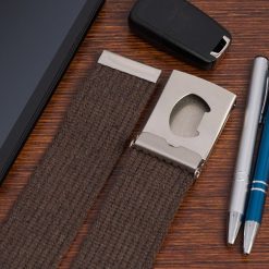 Beltimore męski parciany pasek parciak otwieracz brązowy F79. Brązowe paski męskie bez wzorów. Za 29.90 zł.