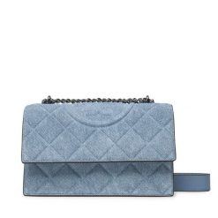 Torebka Tory Burch. Niebieskie torebki klasyczne damskie Tory Burch, bez wzorów, wizytowe, bez kołnierzyka, bez ramiączek. Za 1,729.00 zł.