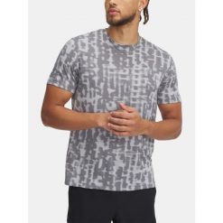 T-Shirt Męski Under Armour Koszulka Sportowa Do Biegania Szybkoschnąca. Szare t-shirty męskie Under Armour, m, bez wzorów, bez kołnierzyka. Za 199.99 zł.