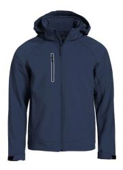 Clique Milford Jacket softshell 3-warstwowy z membraną TPU, dark navy. Niebieskie kurtki męskie CLIQUE, m, bez wzorów, z materiału. Za 366.52 zł.
