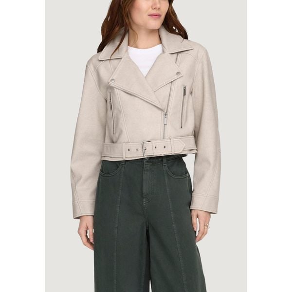 Kurtka Kobieta ONLY Onlpauline Faux Leather Cc Otw. Brązowe kurtki damskie Only, bez wzorów, bez kaptura. Za 326.75 zł.