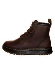 Dr. Martens Skórzane botki "Brookline Chukka" w kolorze brązowym rozmiar: 38. Brązowe botki damskie Dr. Martens, bez obcasa, bez zapięcia. Za 522.14 zł.