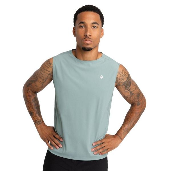 Męska koszulka tank top do biegania w terenie Trekking Siroko Apex Green. Zielone t-shirty sportowe męskie SIROKO, m, z materiału, bez ramiączek, do biegania. W wyprzedaży za 83.00 zł.