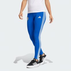 Legginsy Real Madrid. Niebieskie legginsy damskie Adidas, l, bez wzorów. Za 249.00 zł.
