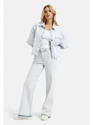 Milano Italy Kurtka dżinsowa w kolorze błękitnym rozmiar: 44. Niebieskie kurtki damskie Milano Italy, bez wzorów, bez kaptura. Za 217.99 zł.