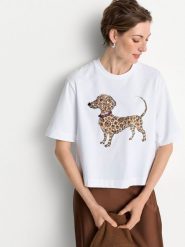 Rich & Royal Koszulka Kobiety Bawełna (100%) biały, L. Białe t-shirty damskie Rich & Royal, l, bez wzorów, z bawełny, bez kołnierzyka. Za 279.95 zł.