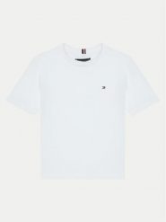 Tommy Hilfiger T-Shirt KB0KB09601 M Biały Regular Fit. Białe t-shirty chłopięce Tommy Hilfiger, bez wzorów, z bawełny, bez ramiączek. Za 79.99 zł.