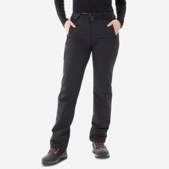 Spodnie turystyczne damskie Quechua SH500 Warm. Czarne spodnie dresowe damskie QUECHUA, na zimę, m, bez wzorów, z elastanu. Za 199.99 zł.