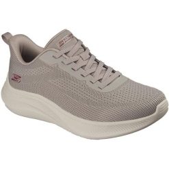Buty sportowe męskie Skechers Bobs Moda Flex. Szare buty sportowe na co dzień męskie Skechers, z materiału, bez zapięcia. Za 390.00 zł.