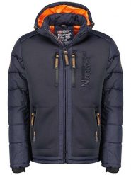 Geographical Norway Kurtka zimowa "Beachwood" w kolorze granatowym rozmiar: XXL. Niebieskie kurtki męskie Geographical Norway, na zimę, xxl, bez wzorów, bez kaptura. Za 296.56 zł.