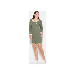 Sukienka K452 Oliwka. Zielone sukienki damskie Katrus, xl, bez wzorów, z bawełny, sportowe, bez kołnierzyka, bez ramiączek, sportowe. Za 149.00 zł.