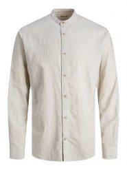 Jack & Jones Koszula - Regular fit - w kolorze kremowym rozmiar: L. Brązowe koszule męskie Jack & Jones, l, bez wzorów, bez kołnierzyka, bez ramiączek. Za 74.63 zł.