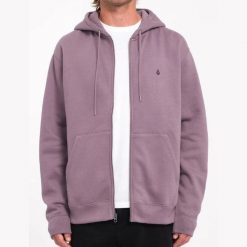 Bluza Volcom Single Stone z zamkiem fioletowa. Fioletowe bluzy bez kaptura męskie Volcom, l. Za 338.36 zł.