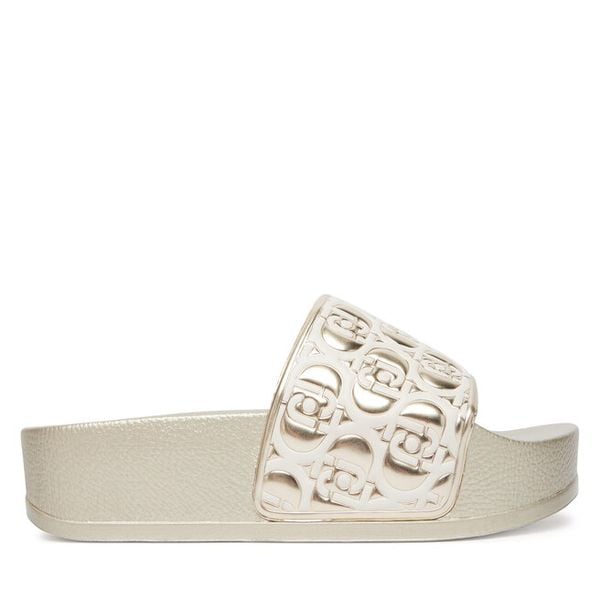 Klapki Liu Jo. Żółte klapki damskie Liu Jo, bez wzorów, bez obcasa. Za 279.99 zł.