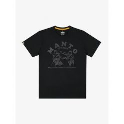 MANTO t-shirt BOXEO czarny. Czarne t-shirty damskie Manto, bez wzorów, bez kołnierzyka. Za 109.00 zł.