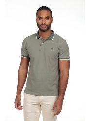 The Time of Bocha Koszulka polo w kolorze khaki rozmiar: S. Brązowe koszulki polo męskie The Time of Bocha, s, bez wzorów, z bawełny, bez ramiączek. Za 104.99 zł.