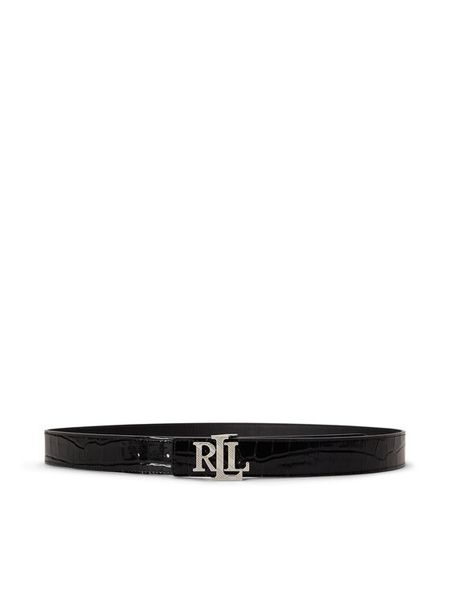 LAUREN RALPH LAUREN Pasek 412P18557001 Czarny. Czarne paski damskie Lauren Ralph Lauren, bez wzorów, ze skóry. Za 519.99 zł.