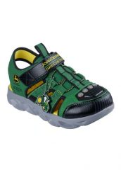 Sandały SKECHERS HYPNO-SPLASH -TRACTOR-BRIGHTS Zielony. Zielone sandały męskie Skechers, z materiału, bez zapięcia. Za 269.99 zł.