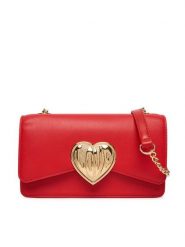 LOVE MOSCHINO Torebka JC4147PP1OL1650A Czerwony. Czerwone torebki klasyczne damskie Love Moschino, bez wzorów, ze skóry, bez dodatków. Za 1,099.00 zł.
