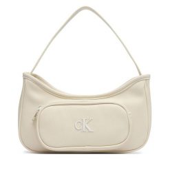 Torebka Calvin Klein Jeans. Brązowe torebki klasyczne damskie Calvin Klein Jeans, bez wzorów, z jeansu, bez dodatków. Za 229.99 zł.