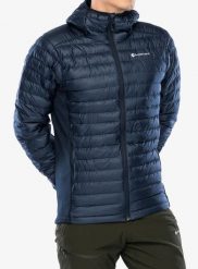 Kurtka ocieplana Montane Icarus Lite Hoodie. Niebieskie kurtki męskie Montane, na zimę, l, bez wzorów, z materiału, bez kaptura. Za 703.99 zł.