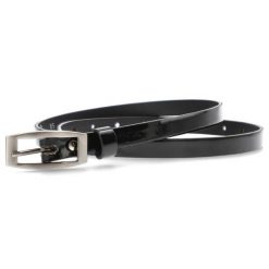 Czarny Skórzany Pasek Damski Armodo. Czarne paski damskie Armodo, bez wzorów, z jeansu, eleganckie. Za 69.00 zł.