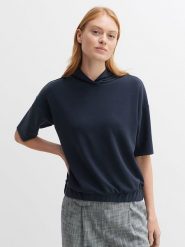 OPUS Bluza w kolorze granatowym rozmiar: 40. Niebieskie bluzy z kapturem damskie Opus. Za 136.13 zł.
