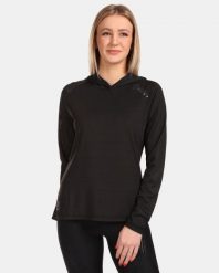 Bluza damska z kapturem Kilpi Aileen. Czarne bluzy z kapturem damskie Kilpi, s, bez wzorów, z materiału, z kapturem. Za 267.13 zł.
