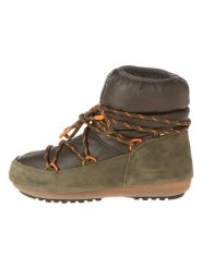 Moon Boot Skórzane botki zimowe "Low" w kolorze khaki rozmiar: 39. Brązowe botki damskie Moon Boot, na zimę, z materiału, bez obcasa, bez zapięcia. Za 463.38 zł.
