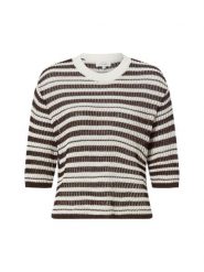 Opus sweter z krótkim rękawem - Punny Kobiety brązowy, 40. Brązowe swetry klasyczne damskie Opus, z dzianiny, bez kołnierzyka. Za 279.95 zł.