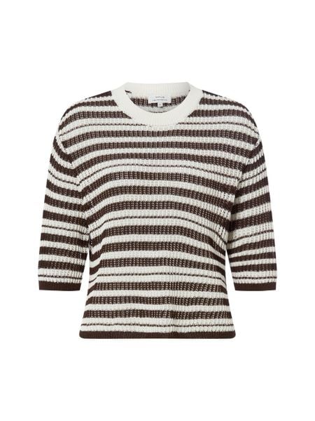Opus sweter z krótkim rękawem - Punny Kobiety brązowy, 40. Brązowe swetry klasyczne damskie Opus, z dzianiny, bez kołnierzyka. Za 279.95 zł.