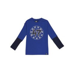 Koszulka na co dzień na siłownię. Niebieskie t-shirty damskie LEONE 1947 APPAREL, bez wzorów, z bawełny, bez kołnierzyka. W wyprzedaży za 58.67 zł.