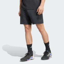 Szorty Puremotion. Czarne szorty sportowe męskie Adidas, l, z dzianiny, na fitness i siłownię. Za 219.00 zł.