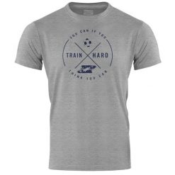 Koszulka piłkarska dla dorosłych Classic Train Hard Senior. Szare t-shirty sportowe męskie Zina, m, bez ramiączek, do piłki nożnej. Za 69.00 zł.