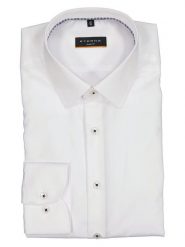 Eterna Koszula - Slim fit - w kolorze białym rozmiar: 40. Białe koszule męskie Eterna, bez wzorów, z bawełny, bez kołnierzyka, bez ramiączek. Za 124.11 zł.