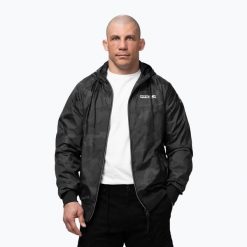 Kurtka męska Pitbull Athletic Logo Nylon Hooded. Czarne kurtki męskie PITBULL, m, bez wzorów, z nylonu, bez kaptura. Za 229.99 zł.