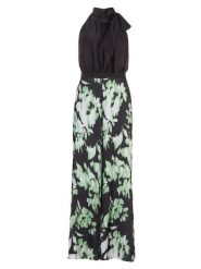 SWING Kombinezon w kolorze czarno-zielonym rozmiar: 46. Czarne kombinezony damskie Swing, bez wzorów, bez kołnierzyka, bez ramiączek. Za 344.95 zł.