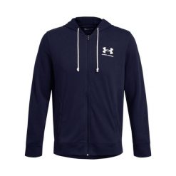 Bluza z kapturem i zamkiem błyskawicznym Under Armour Rival Terry. Białe bluzy z kapturem męskie Under Armour, xl, z materiału. Za 281.90 zł.