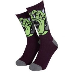 Skarpety Santa CruzHand Dot Bordeaux. Czerwone skarpetki męskie Santa Cruz, bez wzorów. Za 80.37 zł.