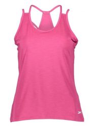 Reebok Top sportowy "TS AC Athletic" w kolorze różowym rozmiar: S. Różowe topy damskie Reebok, s, bez wzorów, bez kołnierzyka. Za 60.99 zł.