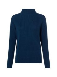 Marie Lund Sweter Kobiety Bawełna niebieski, M. Niebieskie swetry klasyczne damskie Marie Lund, m, z bawełny, bez kołnierzyka. Za 299.95 zł.