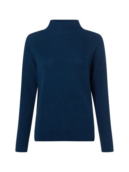 Marie Lund Sweter Kobiety Bawełna niebieski, M. Niebieskie swetry klasyczne damskie Marie Lund, m, z bawełny, bez kołnierzyka. Za 299.95 zł.