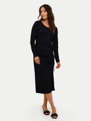 Kaffe Sukienka codzienna Becca 10508889 Czarny Slim Fit. Czarne sukienki damskie Kaffe, na co dzień, s, bez wzorów, z wiskozy, bez kołnierzyka, bez ramiączek, proste. Za 169.99 zł.