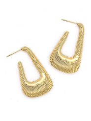 MOODE Kolczyki-półkreole "Lenais" rozmiar: onesize. Żółte kolczyki damskie MOODE, ze stali. Za 43.99 zł.