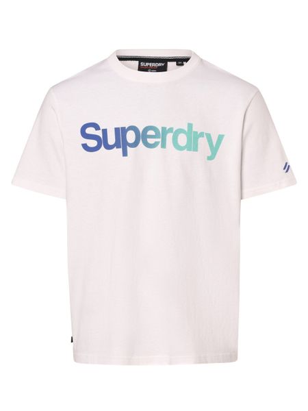 Superdry T-shirt Mężczyźni Bawełna biały, XL. Białe t-shirty męskie Superdry., m, bez wzorów, z bawełny, bez kołnierzyka. Za 219.95 zł.