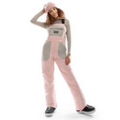 Spodnie snowboardowe z szelkami damskie B1-W Arosa. Czerwone spodnie materiałowe damskie SIROKO, bez wzorów, sportowe. W wyprzedaży za 380.00 zł.