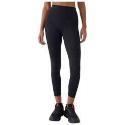 Damskie legginsy 4F FNK F419. Czarne legginsy damskie 4f, na lato, l, bez wzorów, z elastanu, z podwyższonym stanem, do biegania. Za 127.00 zł.