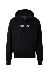 Bluza męska BOGNER FIRE+ICE Covell. Czarne bluzy z kapturem męskie m, z bawełny. Za 499.99 zł.